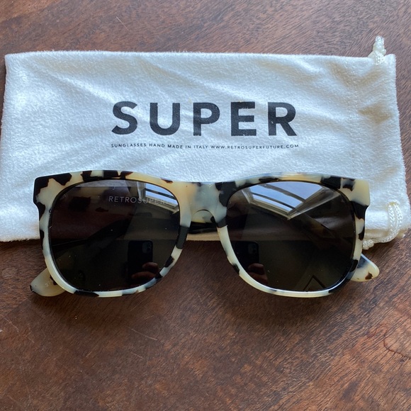 RetroSuperFuture Accessories - Retro Super Future white tortoise sunglasses